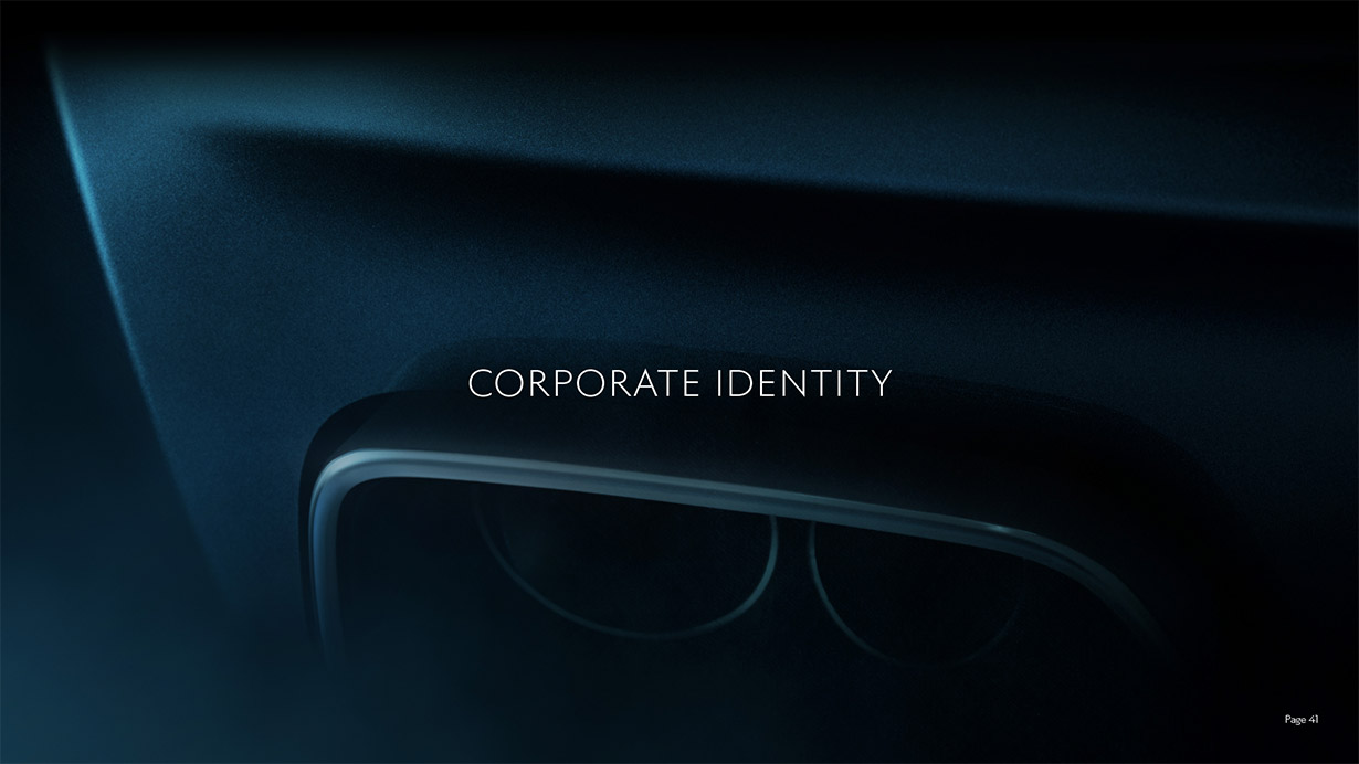 Black Badge Ghost Guide - corporate identity section
