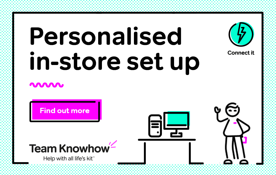 Team Knowhow - Personalised in-store set up banner