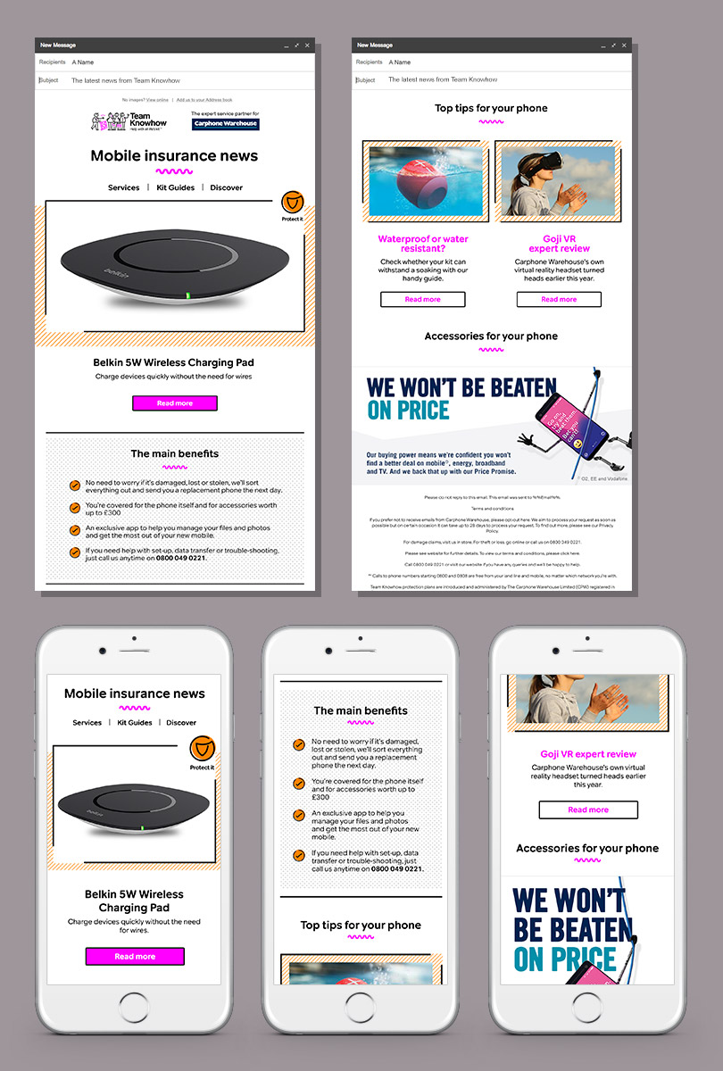 Team Knowhow email newsletter designs