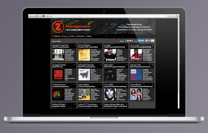 Z Management homepage
